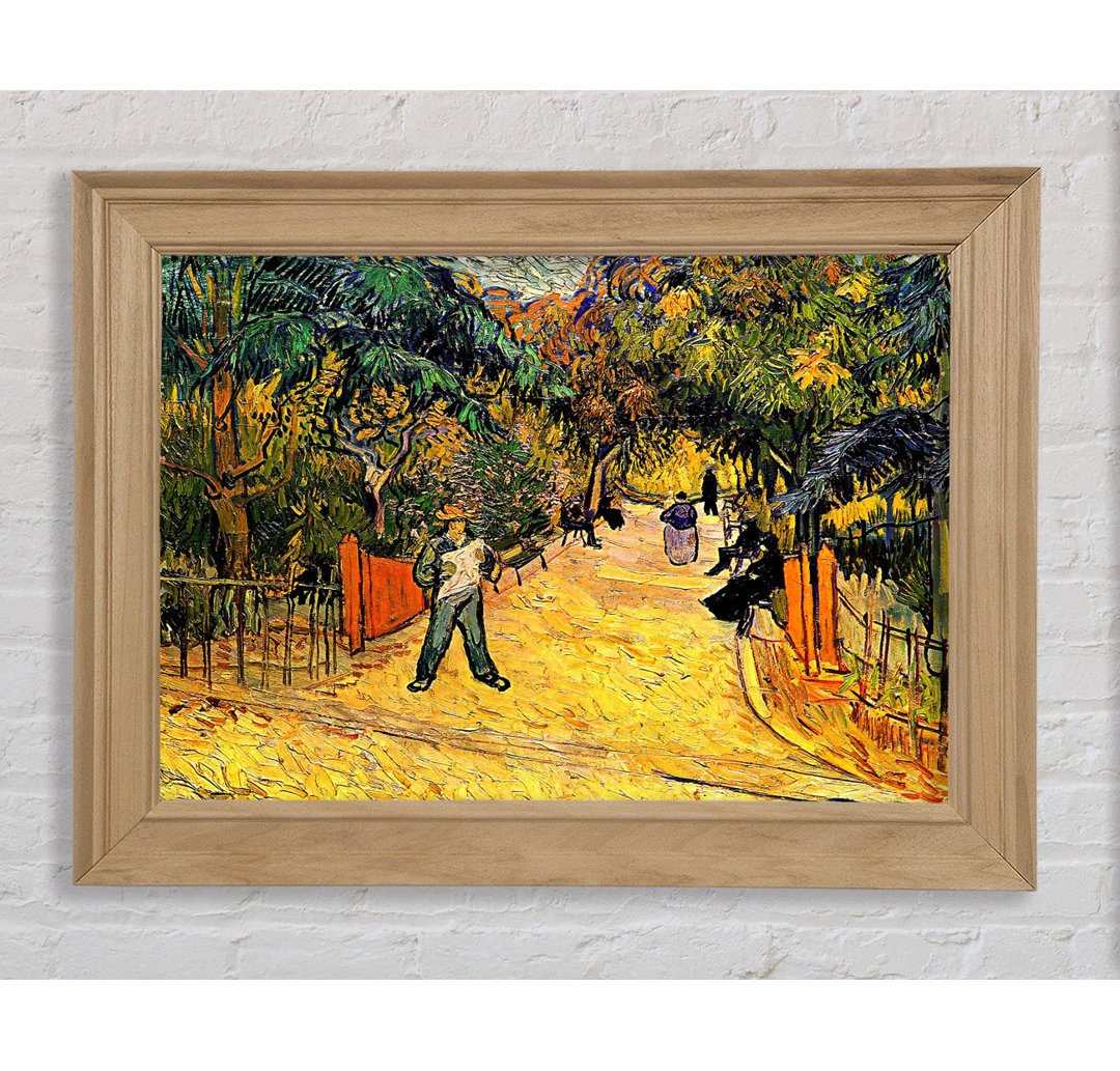 Van Gogh Eingang zum öffentlichen Park in Arles - Einzelne Bilderrahmen Kunstdrucke