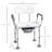 31 Shower Seat - Detachable Bucket For Elderly, White Height Adjustable Chair Seniors,