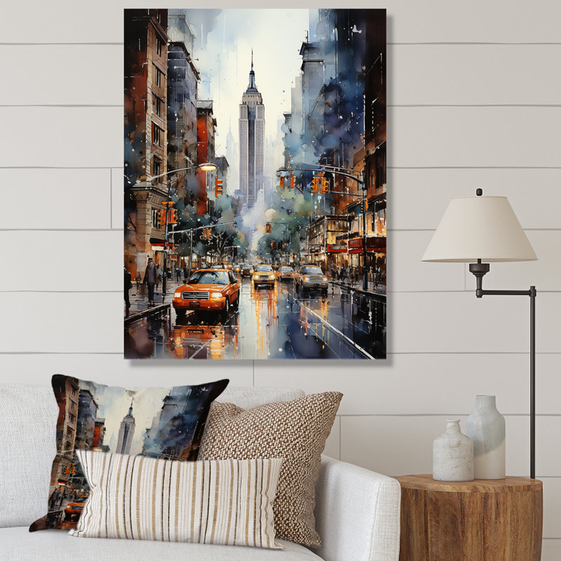 Bettembourg New York City That Never Sleeps II On Canvas Print, 32" H x 16" W, Wrapped Canvas, No Frame