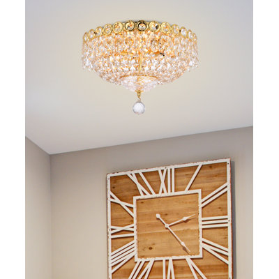 Plafonnier semi-encastré 4 lumières Stoltz