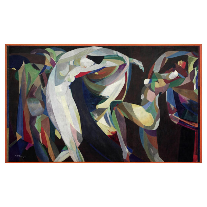 «Dances» par Arthur Bowen Davies - Estampe numérique, H 32 po x l 40 po