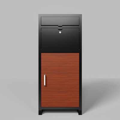 Parcel Box For Curbside Delivery - Secure And Weather- Outdoor Package Holder With Efficient Partitioning