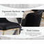 47cm H Velvet Upholstered Metal Accent-161890967