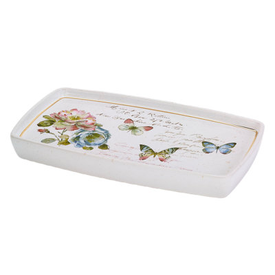 Butterfly Garden Bath Shower Tray