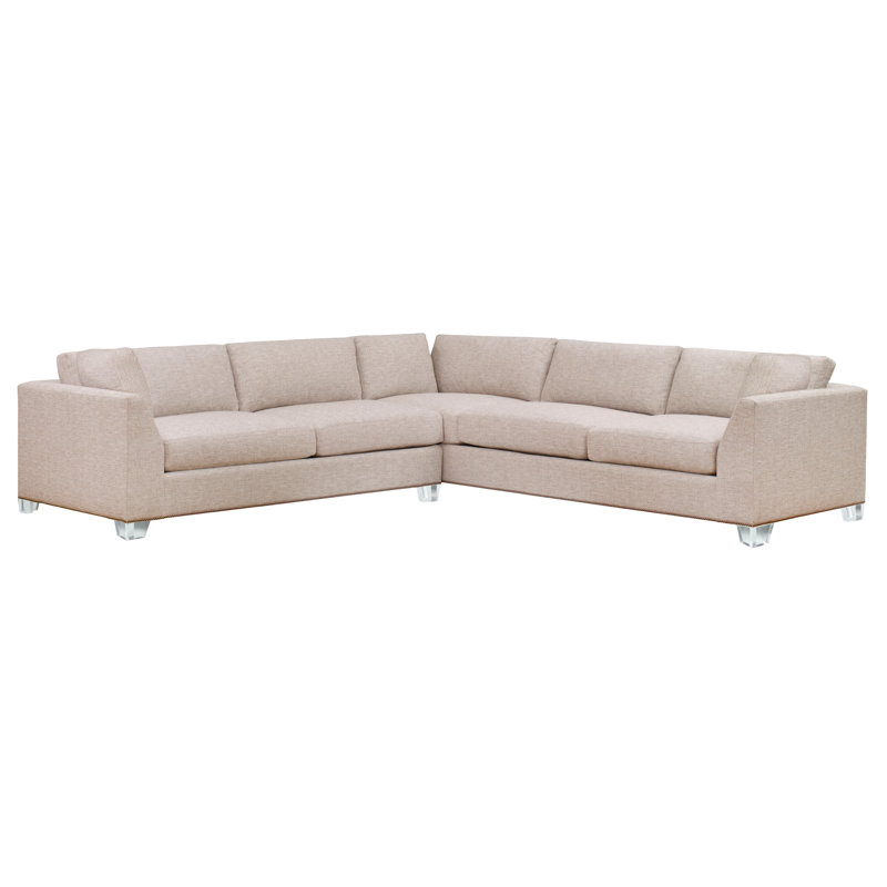 Canapé modulaire Urban, 9953 Loden, 3157 albâtre 100% polyester, Laiton