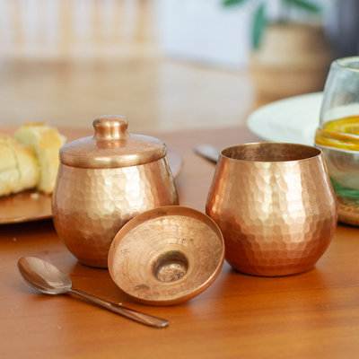 Copper Ginger Jar - Set of 2