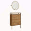 Armoire à chaussures murale avec miroir