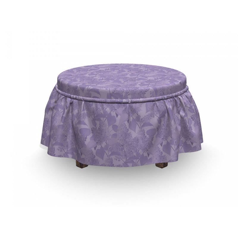 Housse pour repose-pieds de jardin romantique syringa