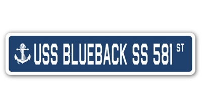Blueback Ss 581 Street Sign Heavy Duty Plastic 4" X 18"