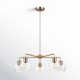Rooks 5 Light Metal Dimmable Sputnik Chandelier
