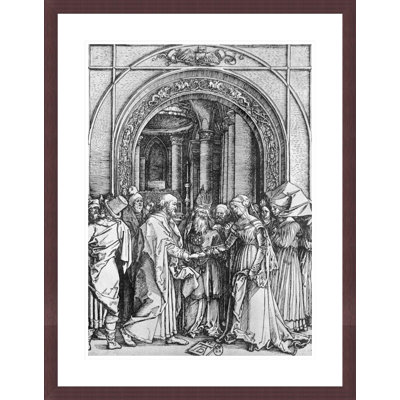The marriage of the Virgin from the 'Life of the Virgin' series by Albrecht Dürer -Framed Giclee Print