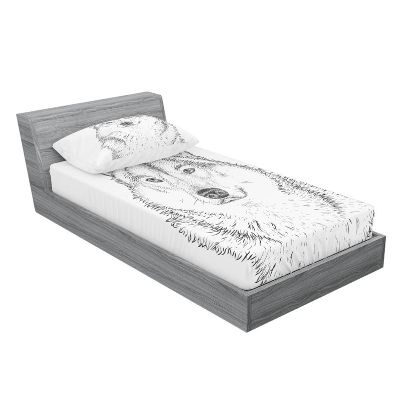 Microfiber Sheet Set, Twin Sheet Set with Fitted Sheet