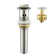 Metal Pop Up Drain Strainer Stopper with Overflow for Bathroom Vessel Sink with Detachable Basket