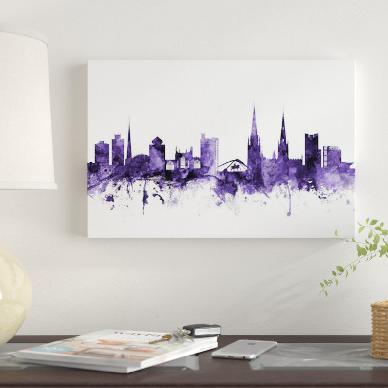 « coventry, england horizon » par michael tompsett, impression sur toile tendue, H 18 po x l 26 po x P 1,5 po, Toile tendue