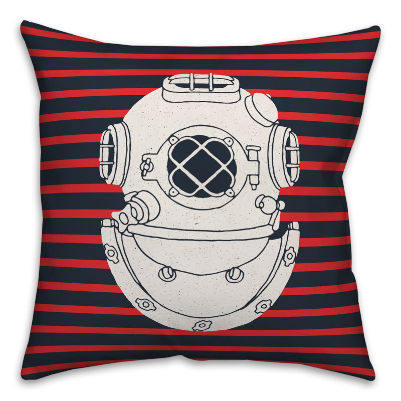  Coussin Nautical, 20 po x 20 po, Polyester / Bourre en polyester