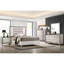 Grand lit Star blanc avec DEL - Design contemporain, espace de rangement abondant, fabrication en bois massif, 14 lattes fournies, 4 pieds de support centraux fixes, 2 interrupteurs électriques, 82,36 po Profondeur