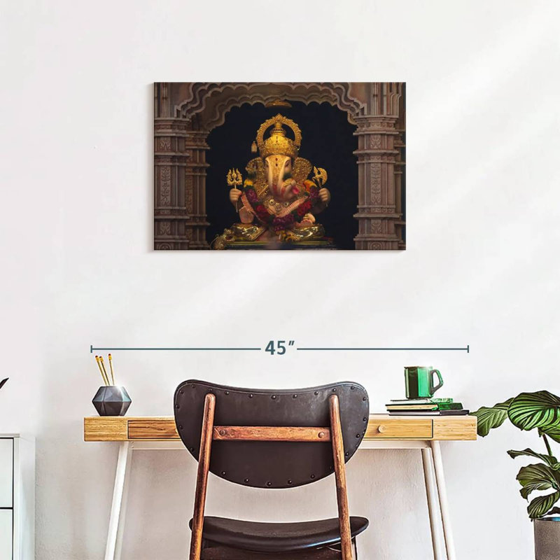 Ganesh Statue, 20" H x 30" W