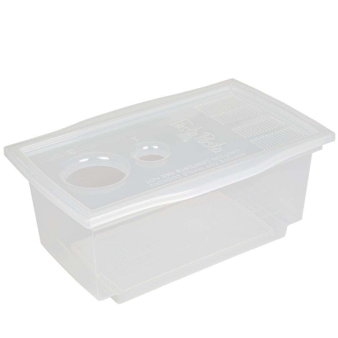 Microwave Pasta Cooker - The Original Fasta Pasta Cooker - Red in , 4" H x 12" W x 6" D Fasta Pasta 