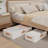 Under Bed Storage Bin, 2 Pack, (Beige)-1026802373