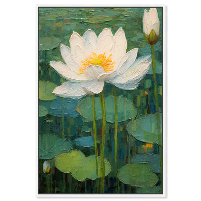 Art Remedy This Is My Waterlily, impressionisme encadré