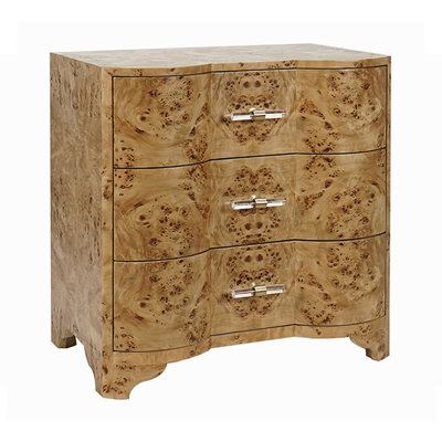 Calvin 3 - Drawer Nightstand by Worlds Away
