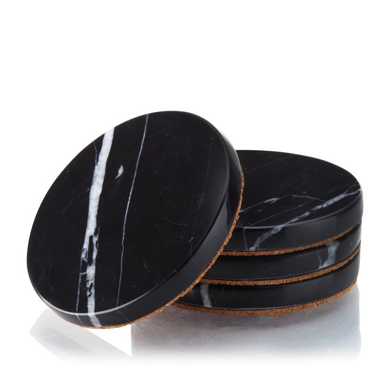 Marble Coaster in Black