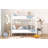 Full Over Full Metal Bunk Bed-931458689
