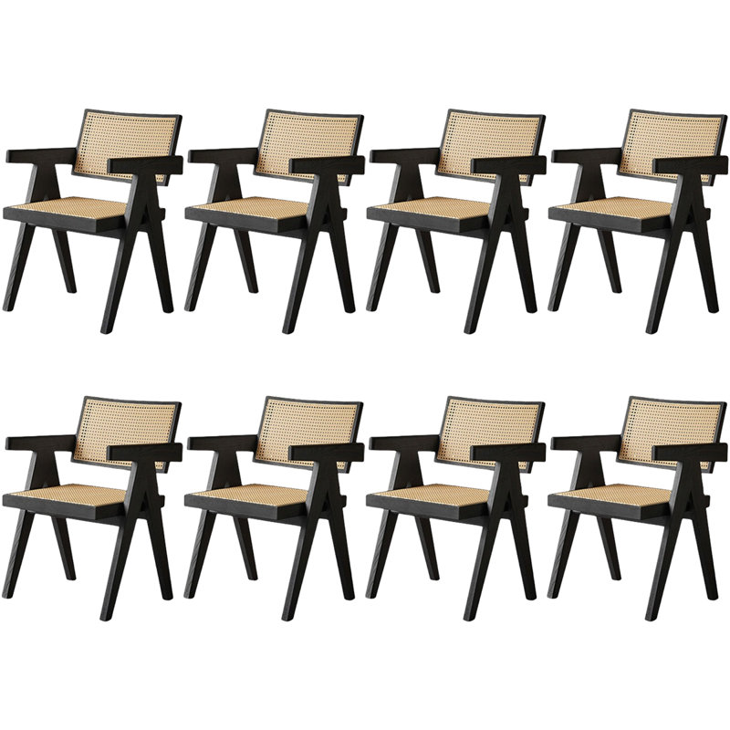 Chaise en rotin cendré respirant et durable, 8