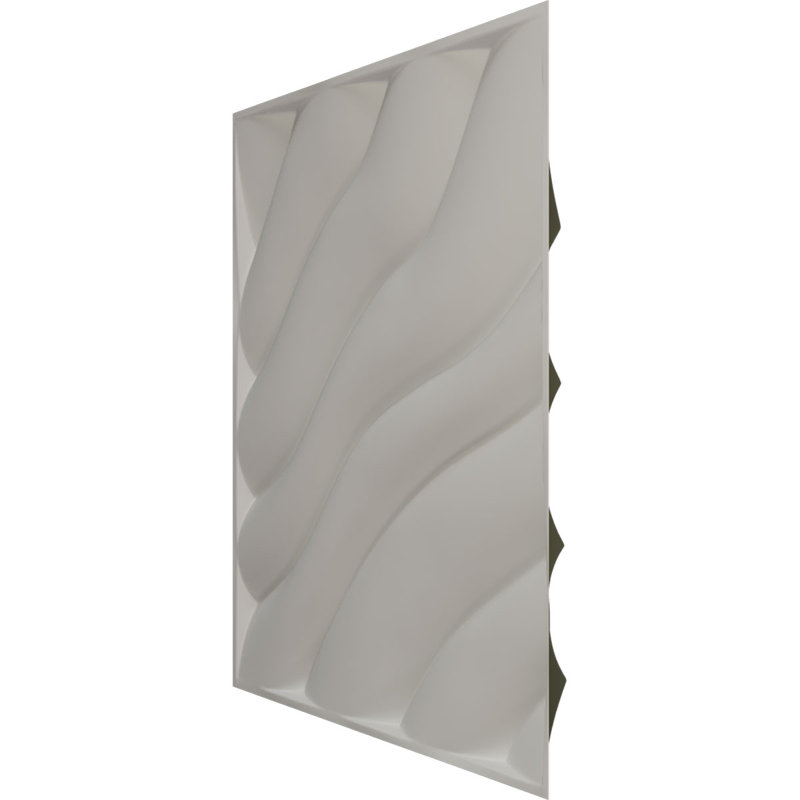 Panneau mural 3D décoratif Modern Wave EnduraWall, Vert club de chasse satiné UltraCover
