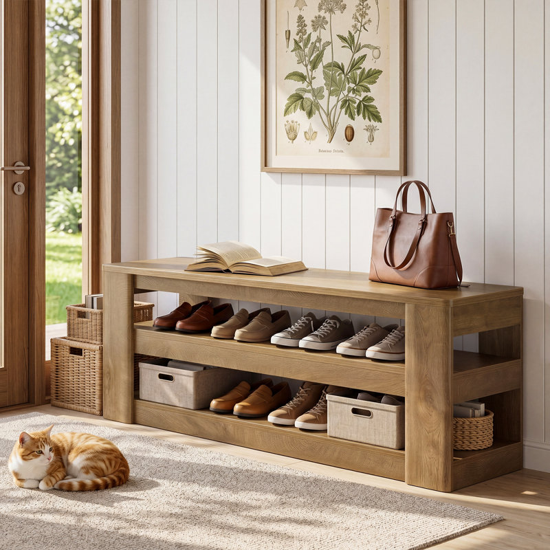 3-Tier Shoe Rack Bench