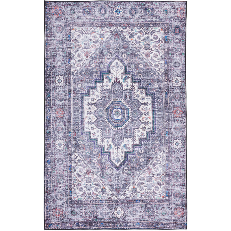 Ziebarth 198 M/W S/R Area Rug In Beige / Gray, Rectangle 6' x 9'