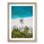 Palm Tree Beach in the Maldives - Framed Print-55578008-55578009