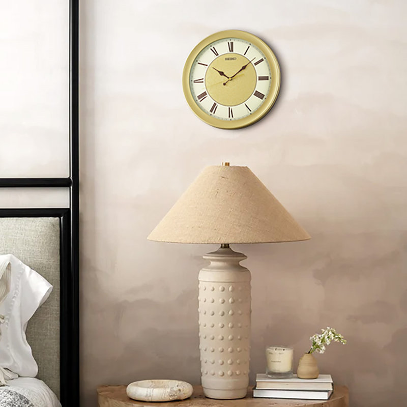 QXA835GRH Wall Clock, Golden