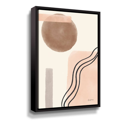 " Geo Abstract II Neutral Pink "
