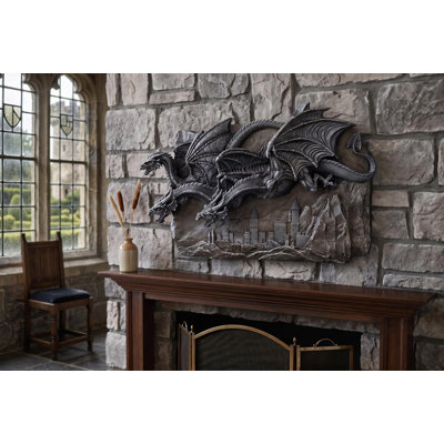 Morgoth Castle Dragons Wall Sculpture
