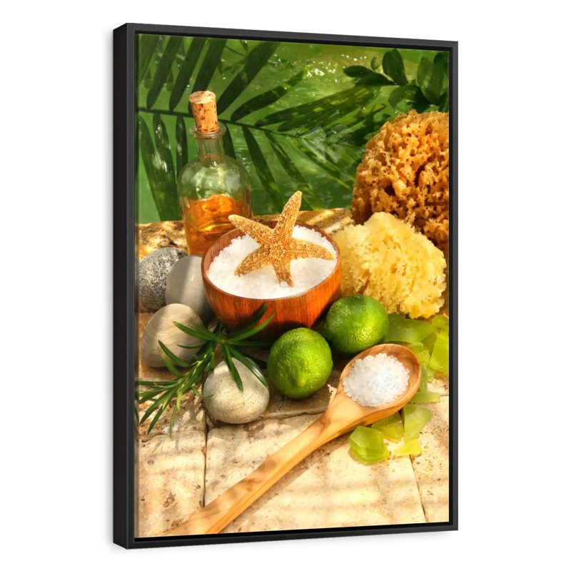Spa tropical, 31 po x 46 po, Cadre flottant noir