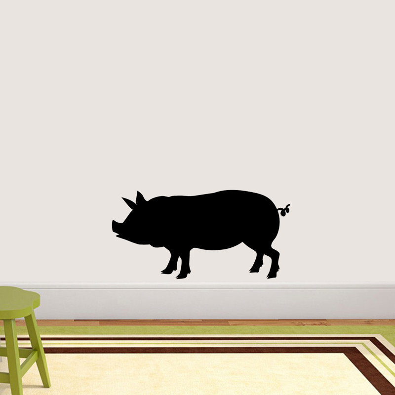 Animals Non-Wall Damaging Wall Decal, Black