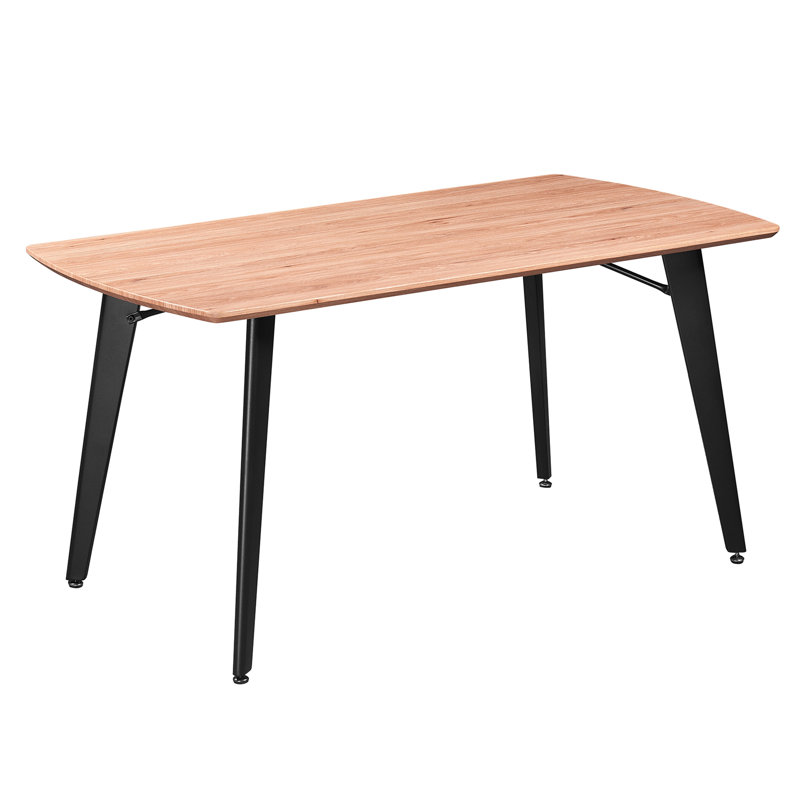 Metal Base Dining Table, Natural