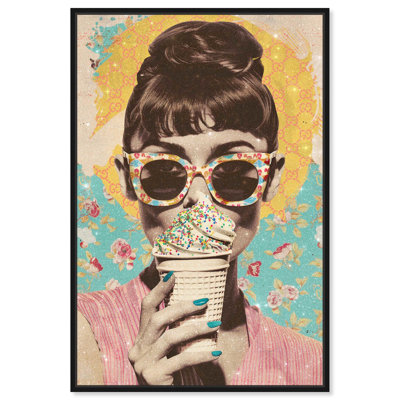 Art glacé sur toile «Ice Cream Star» par Art Remedy