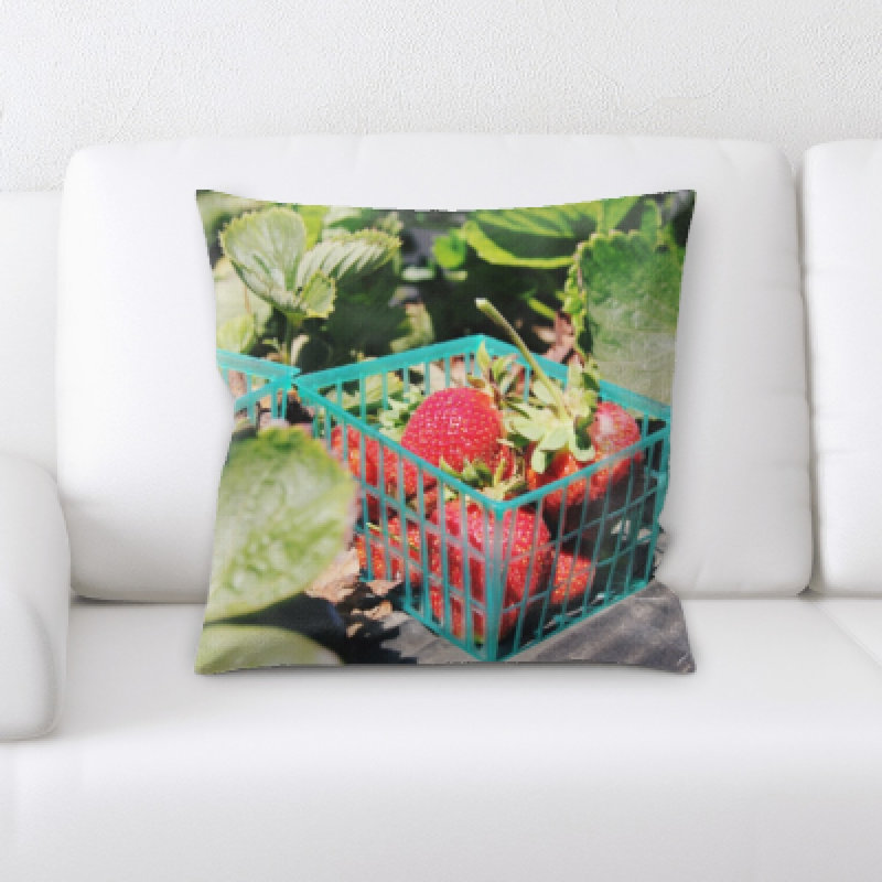 Appetizing Microsuede Reversible Throw Pillow