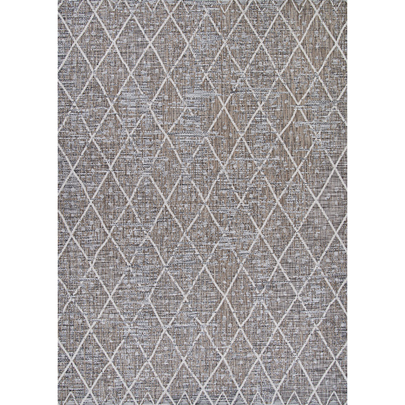 Tapis intérieur / extérieur taupe Avesbury, Rectangle 6'6" x 9'6"