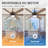 60" Farmhouse Ceiling Fans with Lights and Remote,Industrial Large Ceiling Fan with 6-Speed Reversible DC Motor,Ceiling Fan with Light for Living bedroom Patio