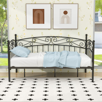 Twin Metal Daybed with Strong Slat