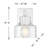 Dover 1-Light Wall Sconce in Polished Nickel-1168578582