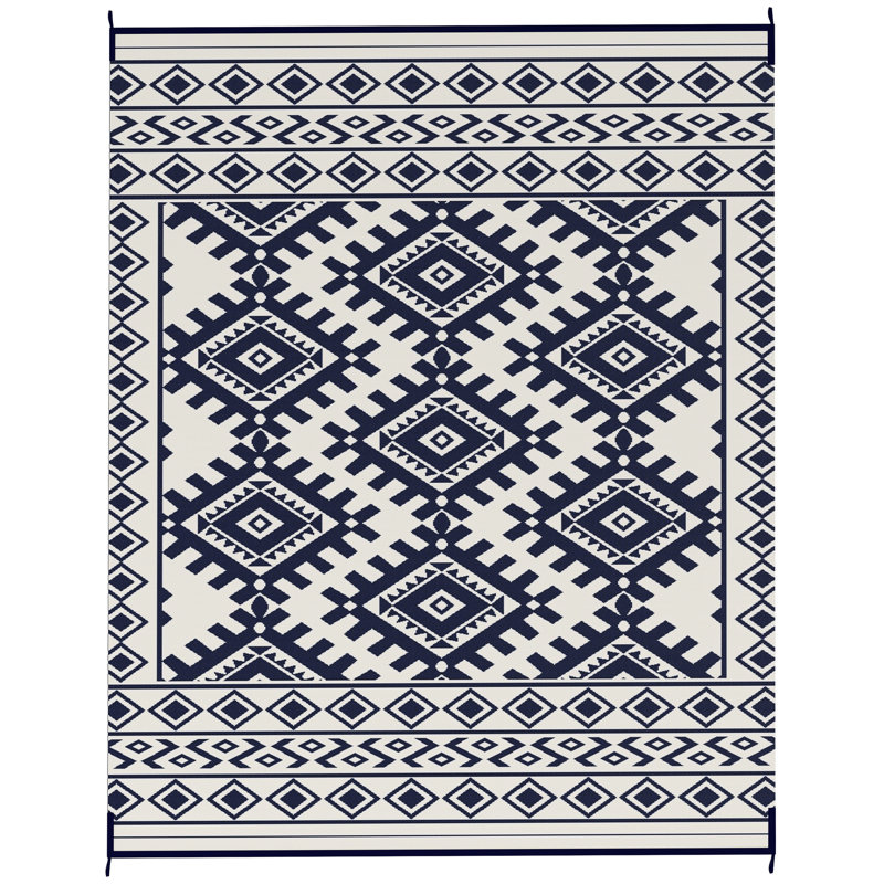 Flatweave Striped and Geometric Rug