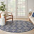 Aloha  Geometric Blue Indoor/Outdoor Area Rug-613637690
