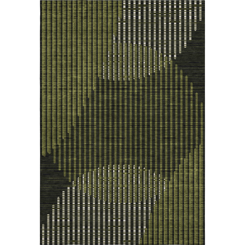 Tapis Corum AMF1001 lavable à la machine de qualité supérieure, Rectangle 5 pi x 7 pi 6 po
