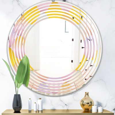 Miroir mural wave géométrique diamond ii