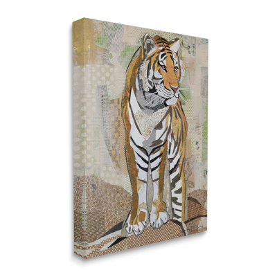 «Tiger Gazing» - Impression sur toile