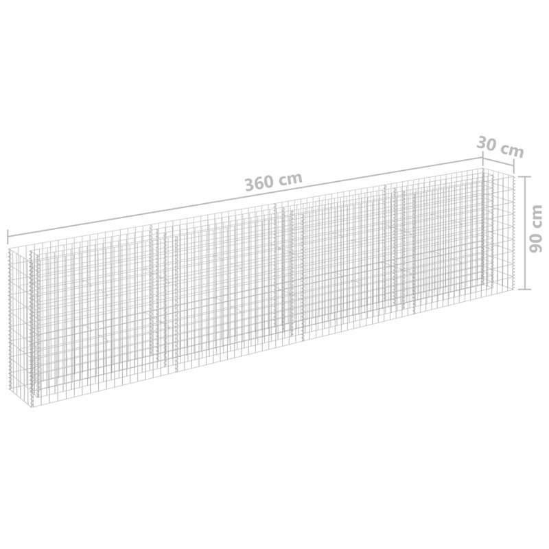 Oshin Silver Metal Wire/Mesh Fence